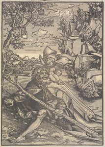 St Christopher av Lucas Cranach d.Æ.