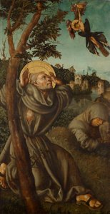 Stigmatisering av hl. Franziskus av Lucas Cranach d. Ä.
