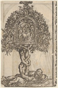 En gyllene relikvier med Jesses träd, från den stora serien av Wittenbergs relikvier, 1509. av Lucas Cranach the Elder