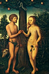 Adam och Eva av Lucas Cranach the Elder