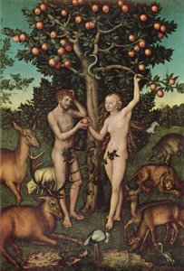 Adam och Eva av Lucas Cranach the Elder