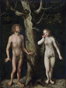 Adam och Eva av Lucas Cranach the Elder