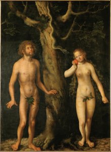 Adam och Eva av Lucas Cranach the Elder