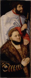 Jungfrualtaret, eller det så kallade prinsaltaret [vänster flygel] av Lucas Cranach the Elder
