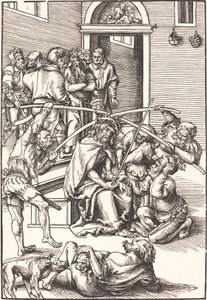 Kristus krönt med törnar av Lucas Cranach the Elder