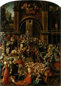 Tyska: Bethlehemitischer Kindermort Massakern på de oskyldiga av Lucas Cranach the Elder