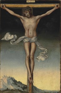 Tyska: Christus am Kreuz Kristus på korset av Lucas Cranach the Elder
