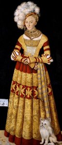 Hertiginnan Katarina av Mecklenburg av Lucas Cranach the Elder