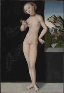 Lucretia, 1528 av Lucas Cranach the Elder