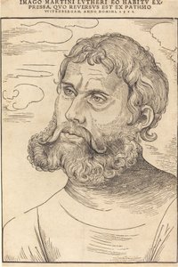 Luther som "Junker Jorg" av Lucas Cranach the Elder