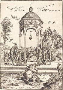 Marcus Curtius kastar sig in i avgrunden av Lucas Cranach the Elder