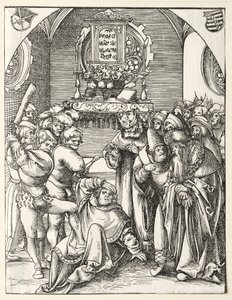 Martyrskap av St. Judas Thaddeus. av Lucas Cranach the Elder