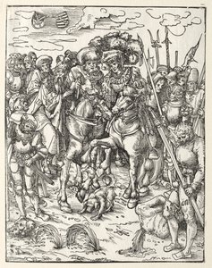 Matteus martyrskap. av Lucas Cranach the Elder