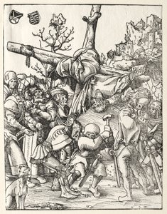 Peters martyrskap. av Lucas Cranach the Elder