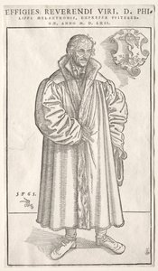 Philip Melanchthon. av Lucas Cranach the Elder