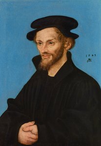 Porträtt av Philipp Melanchthon av Lucas Cranach the Elder