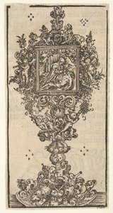 Relikvier med en Pieta, från den stora serien av Wittenbergs relikvier, 1509. av Lucas Cranach the Elder