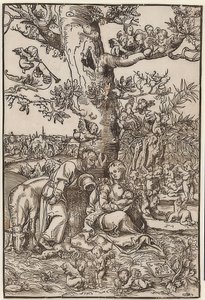 Vila på flykten av Lucas Cranach the Elder