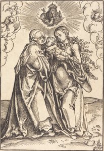 Sankta Anna och Jungfrun med barnet av Lucas Cranach the Elder