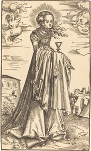 Sankta Barbara av Lucas Cranach the Elder