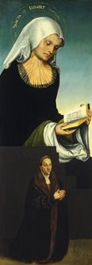 Saint Elizabeth med hertig George av Sachsen som donator, ca 1514 av Lucas Cranach the Elder