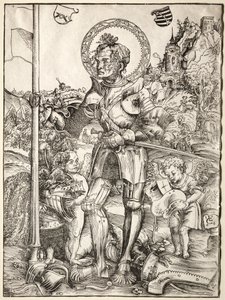 Saint George Standing, 1506. av Lucas Cranach the Elder