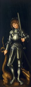 Sankt Göran [a tergo, höger sida] av Lucas Cranach the Elder