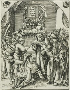 Sankt Judas, från Apostlarnas martyrium av Lucas Cranach the Elder