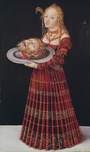 Salomé (olja på trä) av Lucas Cranach the Elder