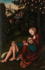 Simson och Delila, ca. 1528-30. av Lucas Cranach the Elder
