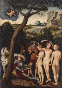 The Judgment of Paris, ca 1528 av Lucas Cranach the Elder