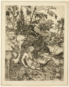 Den helige Johannes Chrysostomos botgöring av Lucas Cranach the Elder