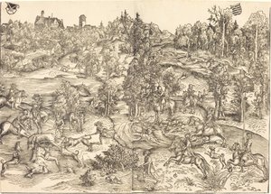 Stagjakten av Lucas Cranach the Elder