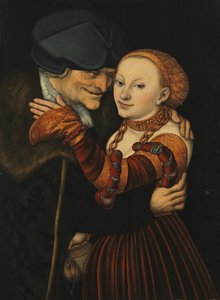Det ojämlika paret av Lucas Cranach the Elder