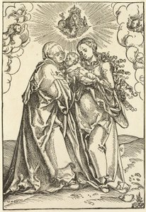 Jungfru Maria med barnet och Sankta Anna av Lucas Cranach the Elder