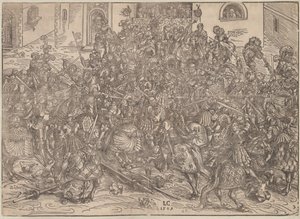Turnering, 1509 av Lucas Cranach the Elder