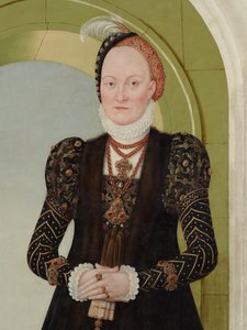 Anna av Danmark, hertiginna av Sachsen av Lucas Cranach the Younger