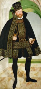 German: Kurfürst August von Sachsen (1526-1586) Augustus, Elector of Saxony (1526-1586) av Lucas Cranach the Younger