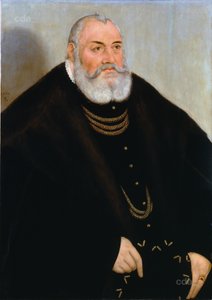 Porträtt av Georg den fromme av Brandenburg-Ansbach av Lucas Cranach the Younger