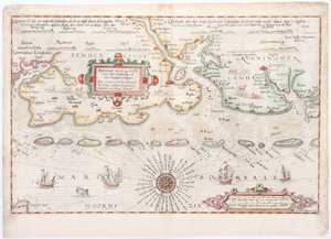 Östfriesland 1584 karta av Waghenaer