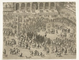 Kungörelse i Gent av Karl II av Spanien som greve av Flandern (blad 5), 1666 av Lucas Vorsterman (II)