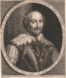 Ers excellens, D. John, greve av Nassoui, Cattinelli Boci, Viaden Dietz, etc. Riddare av Golden Velliers. S. Ma. Katt. Marskalk Cath. Reg. i Belgien generalen för kavalleriet &c.
