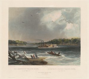 Ångaren Gul-sten av Lucas Weber after Karl Bodmer