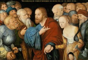 Kristus och den kvinna som tagits i äktenskapsbrott, c.1520-50