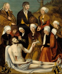 Klagovisan, c.1520-50 av Lucas studio of Cranach