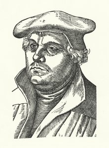 Martin Luther, tysk protestantisk reformator (gravyr)