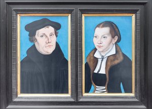 Porträtt av Martin Luther och hans hustru Katharina von Bora