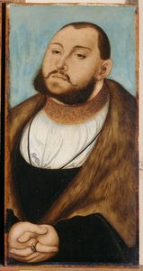 Johannes Fredrik I, kurfurst av Sachsen (1503-1554), av Cranach, Lucas, den äldre (1472-1553). Olja på trä av Lucas the Elder Cranach