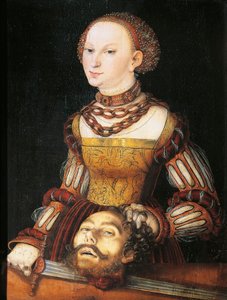 Judith med Head of Holofernes av Lucas the Elder Cranach