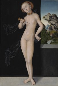 Porträtt av Lucretia av Lucas the Elder Cranach